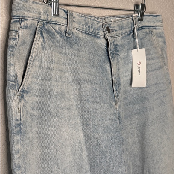 NWT AG Stella Low Slung Palazzo Jeans Light Wash Wide Leg 32 - Picture 3 of 8